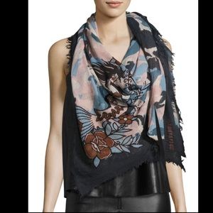 Zadig Voltaire delta Camo Tattoo Scarf